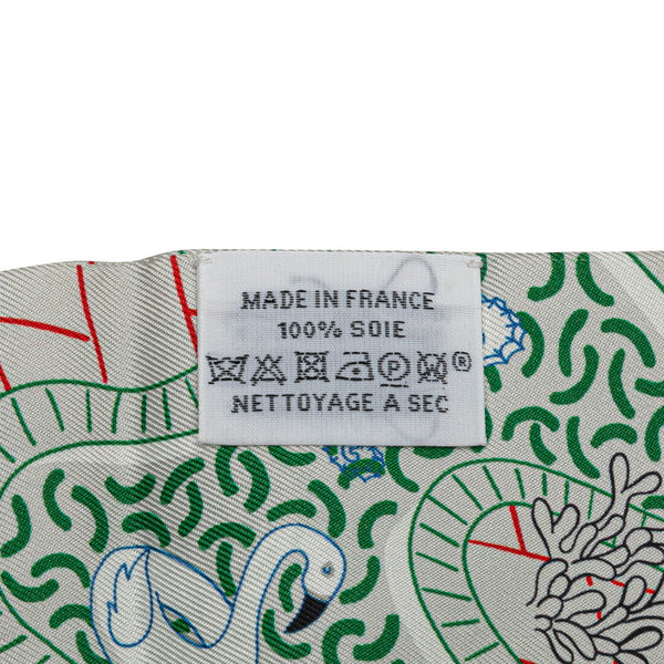 エルメス ツイリー SPRASH PARK スカーフ グレー マルチカラー シルク レディース HERMES 【中古】