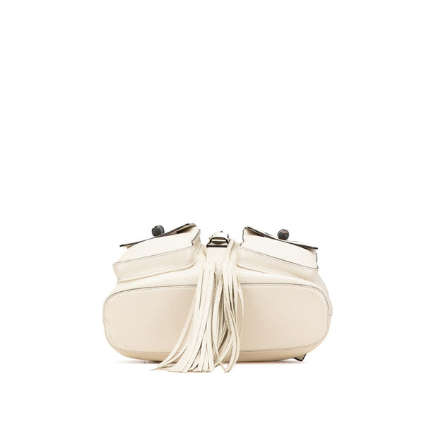 グッチ バンブー リュック バックパック 370833 アイボリー レザー レディース GUCCI 【中古】