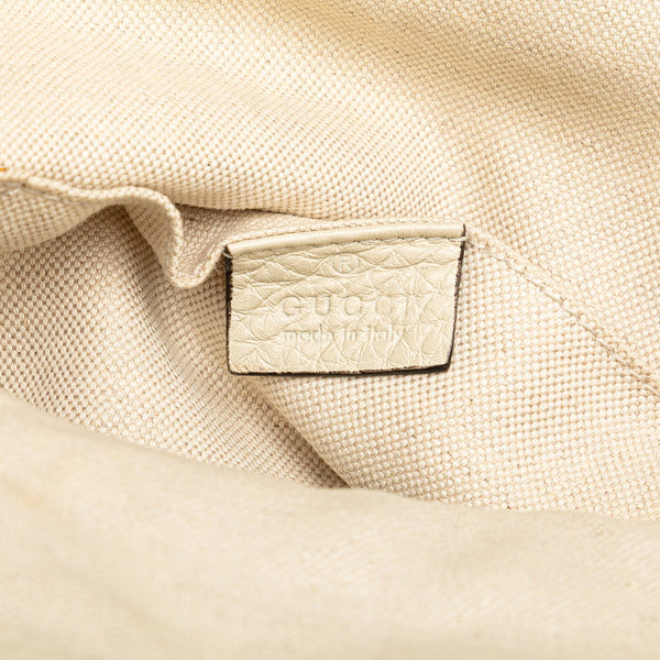 グッチ バンブー リュック バックパック 370833 アイボリー レザー レディース GUCCI 【中古】