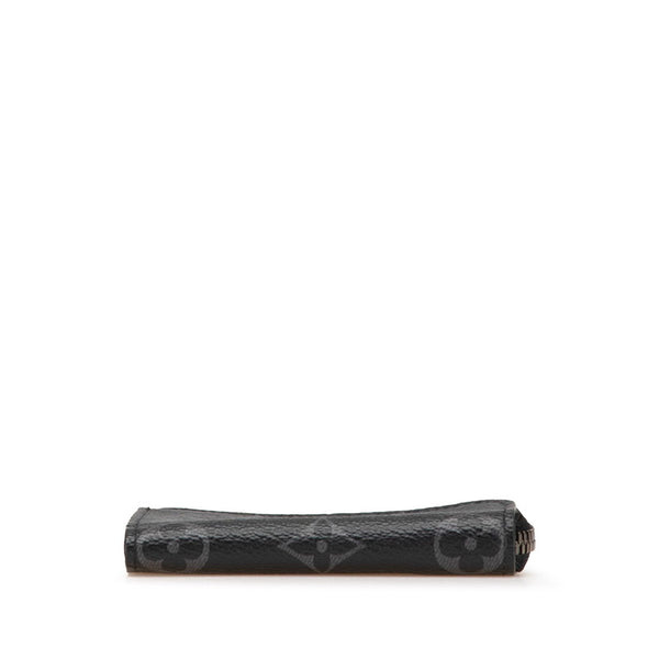 ルイ ヴィトン モノグラム エクリプス ポルトモネ ジュール コインケース 小銭入れ M63536 ブラック ノワール PVC レザー メンズ LOUIS VUITTON 【中古】