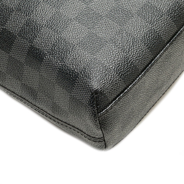 ルイ ヴィトン ダミエ グラフィット ミックPM 斜め掛け ショルダーバッグ N41211 ブラック PVC レザー メンズ LOUIS VUITTON 【中古】