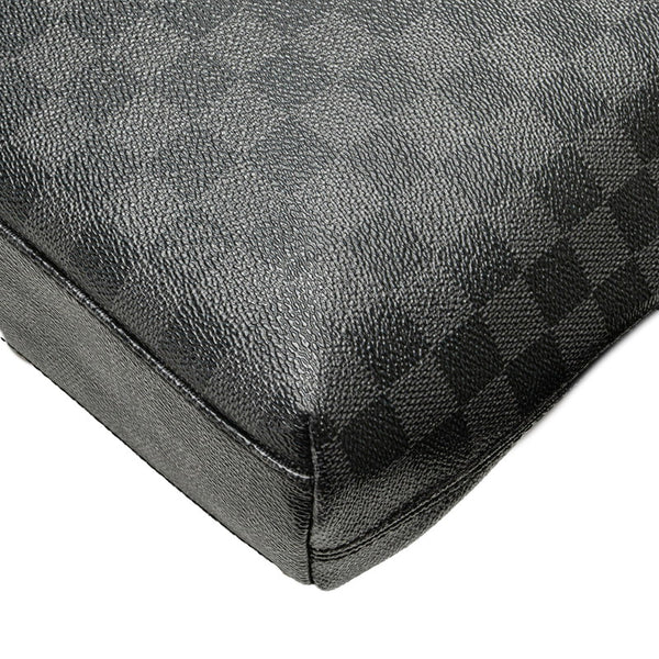 ルイ ヴィトン ダミエ グラフィット ミックPM 斜め掛け ショルダーバッグ N41211 ブラック PVC レザー メンズ LOUIS VUITTON 【中古】