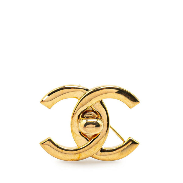 シャネル ココマーク ターンロック ブローチ ゴールド メッキ レディース CHANEL 【中古】