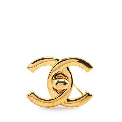 シャネル ココマーク ターンロック ブローチ ゴールド メッキ レディース CHANEL 【中古】