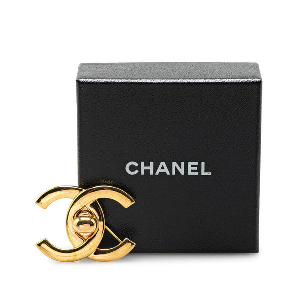 シャネル ココマーク ターンロック ブローチ ゴールド メッキ レディース CHANEL 【中古】