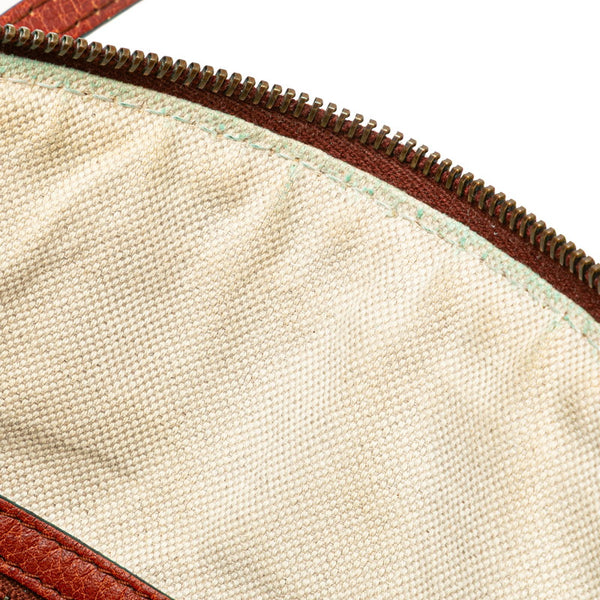 グッチ GGキャンバス バンブー ハンドバッグ 339002 ベージュ ブラウン キャンバス レザー レディース GUCCI 【中古】