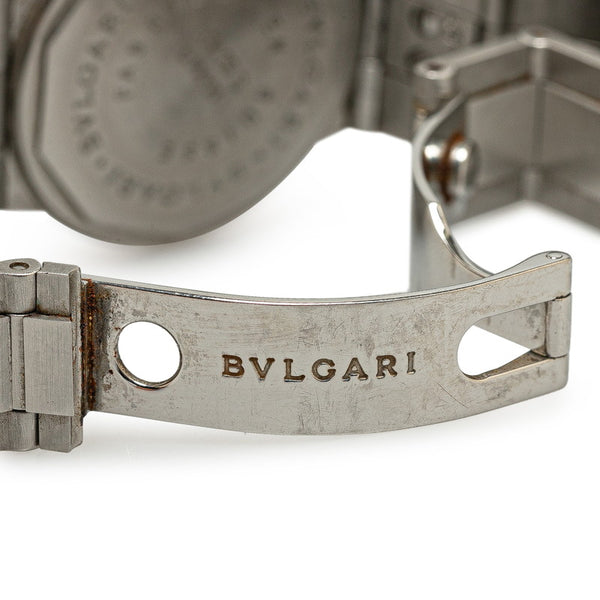 ブルガリ ディアゴノ スポーツ 腕時計 LCV29S 自動巻き ホワイト文字盤 ステンレススチール レディース BVLGARI 【中古】