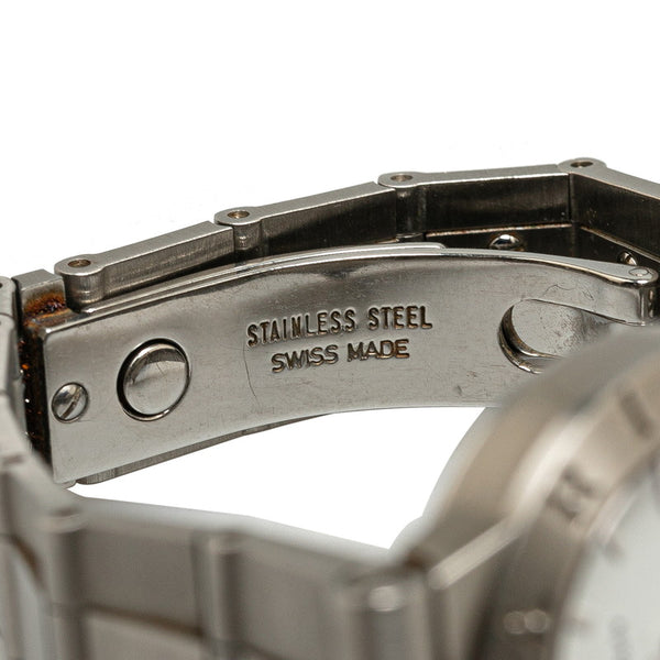 ブルガリ ディアゴノ スポーツ 腕時計 LCV29S 自動巻き ホワイト文字盤 ステンレススチール レディース BVLGARI 【中古】