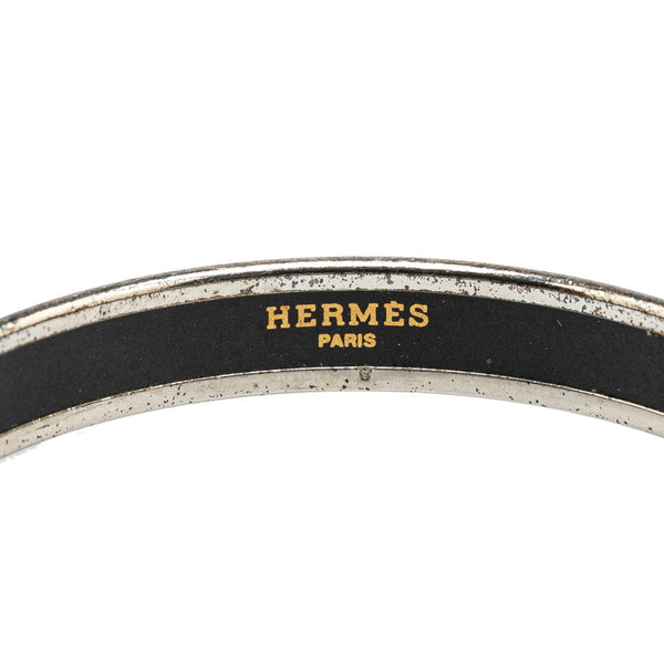 エルメス エマイユ  バングル シルバー ホワイト マルチカラー メタル レディース HERMES 【中古】