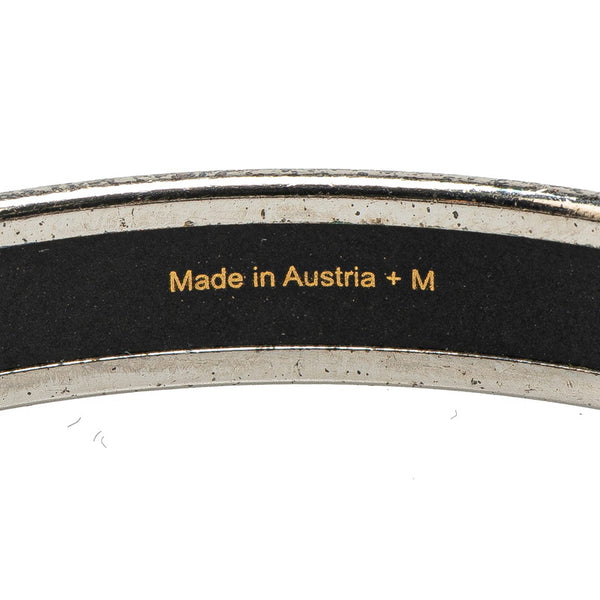 エルメス エマイユ  バングル シルバー ホワイト マルチカラー メタル レディース HERMES 【中古】