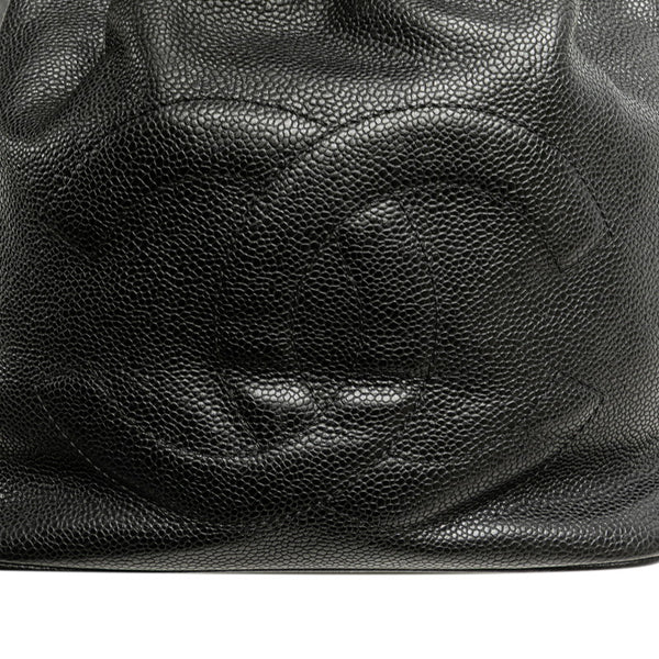 シャネル ココマーク 斜め掛け チェーン ショルダーバッグ ブラック キャビアスキン レディース CHANEL 【中古】