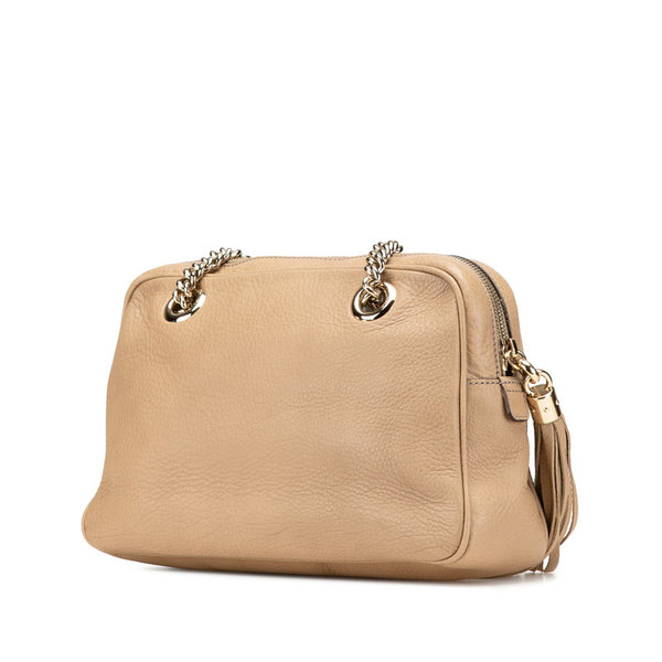 グッチ ソーホー チェーン ワンショルダーバッグ 308983 グレージュ レザー レディース GUCCI 【中古】