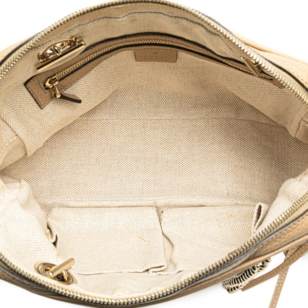 グッチ ソーホー チェーン ワンショルダーバッグ 308983 グレージュ レザー レディース GUCCI 【中古】