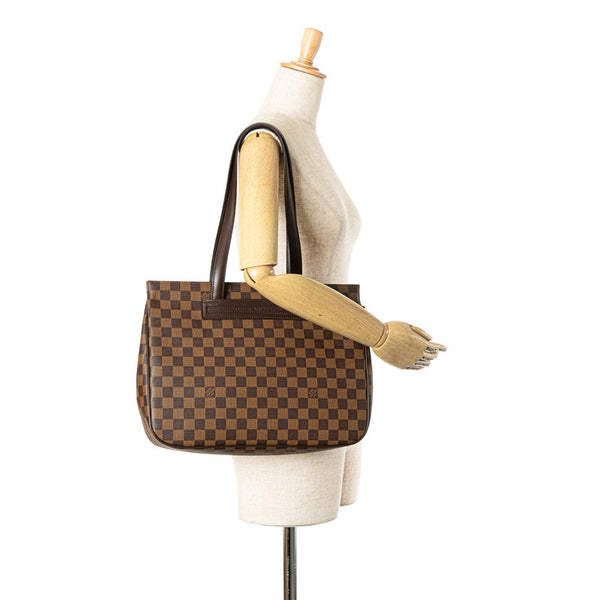 ルイ ヴィトン ダミエ パリオリPM ハンドバッグ トートバッグ N51123 ブラウン PVC レザー レディース LOUIS VUITTON 【中古】