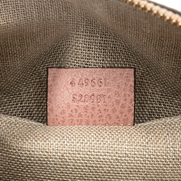 グッチ インターロッキングG ハンドバッグ ショルダーバッグ 2WAY 449661 ピンク レザー レディース GUCCI 【中古】