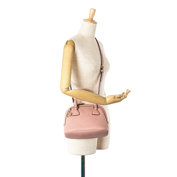 グッチ インターロッキングG ハンドバッグ ショルダーバッグ 2WAY 449661 ピンク レザー レディース GUCCI 【中古】