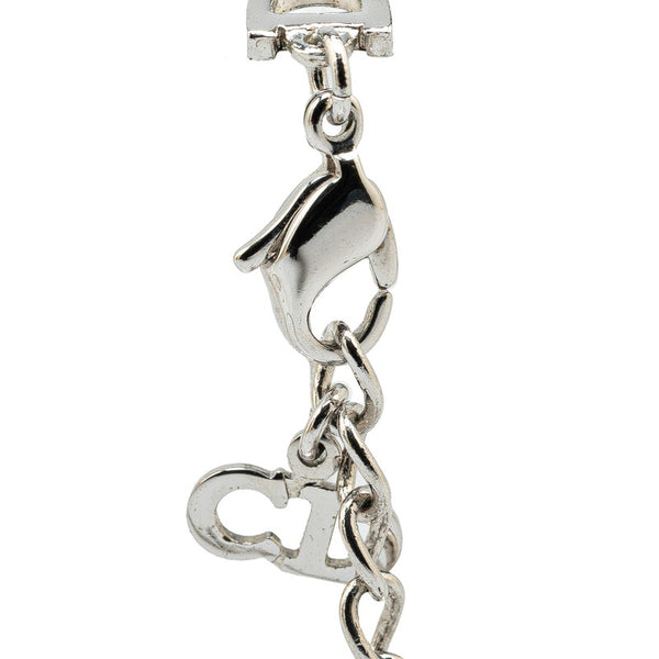 ディオール ハート カデナ モチーフ ベネチアン チェーン ネックレス シルバー メタル レディース Dior 【中古】