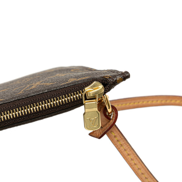 ルイ ヴィトン モノグラム ネヴァーフルMM 付属ポーチ ポーチ M40995 ブラウン PVC レディース LOUIS VUITTON 【中古】