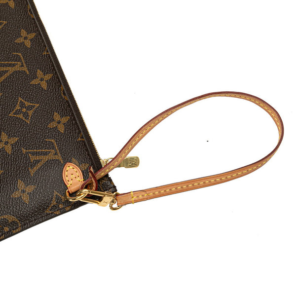 ルイ ヴィトン モノグラム ネヴァーフルMM 付属ポーチ ポーチ M40995 ブラウン PVC レディース LOUIS VUITTON 【中古】