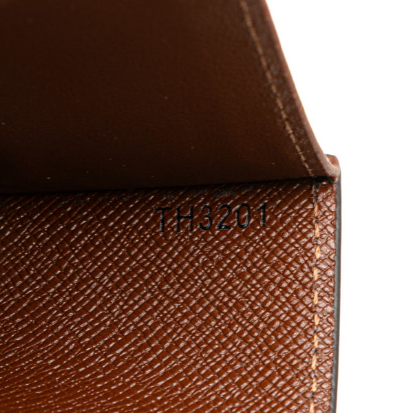 ルイ ヴィトン モノグラム クーヴェルテュール パスポール NM パスポートケース M64502 ブラウン PVC レザー レディース LOUIS VUITTON 【中古】