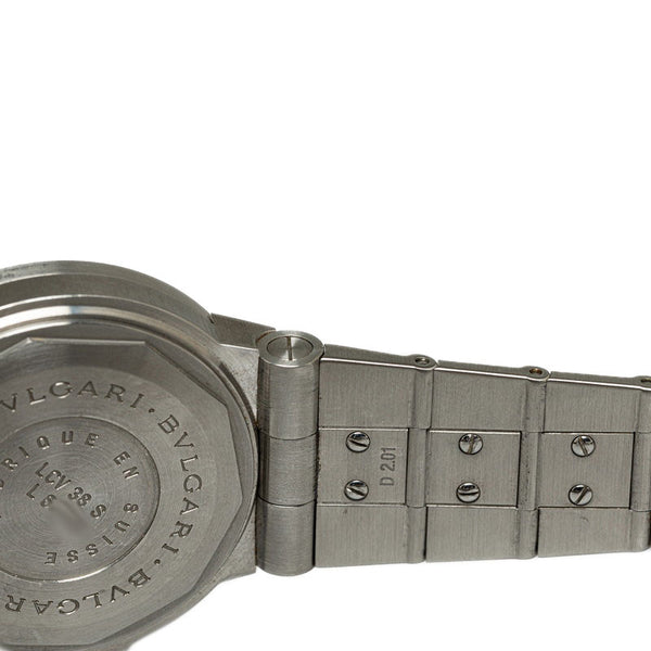 ブルガリ ディアゴノ スポーツ 腕時計 LCV38S 自動巻き ホワイト文字盤 ステンレススチール メンズ BVLGARI 【中古】