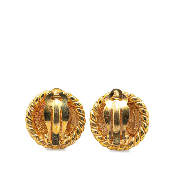 シャネル ココマーク ラウンド イヤリング ゴールド メッキ レディース CHANEL 【中古】