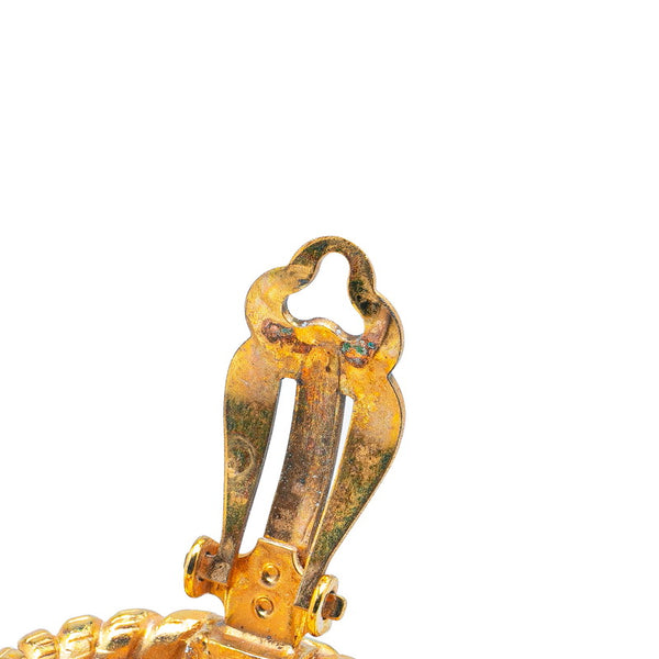 シャネル ココマーク ラウンド イヤリング ゴールド メッキ レディース CHANEL 【中古】