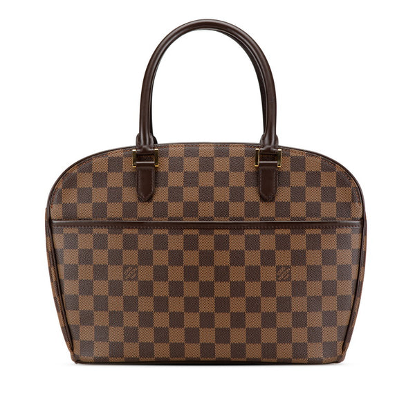 ルイ ヴィトン ダミエ サリア オリゾンタル ハンドバッグ N51282 ブラウン PVC レザー レディース LOUIS VUITTON 【中古】