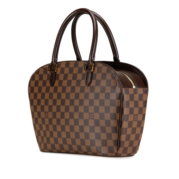 ルイ ヴィトン ダミエ サリア オリゾンタル ハンドバッグ N51282 ブラウン PVC レザー レディース LOUIS VUITTON 【中古】
