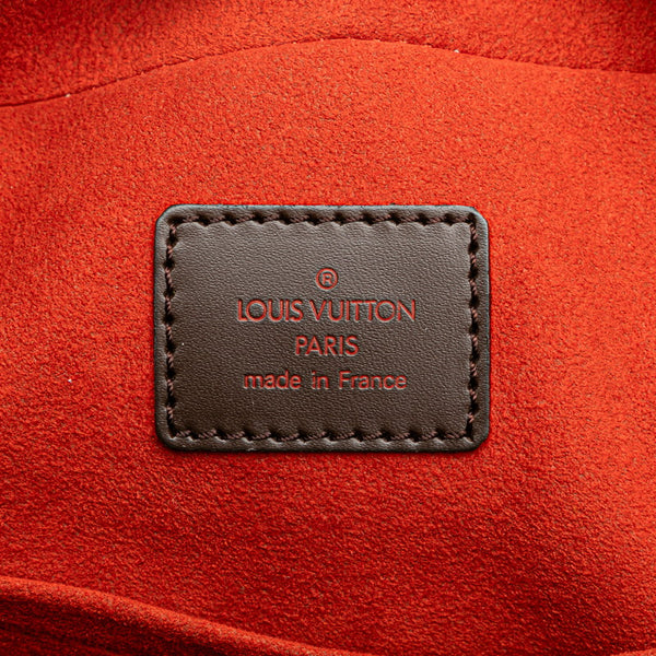 ルイ ヴィトン ダミエ サリア オリゾンタル ハンドバッグ N51282 ブラウン PVC レザー レディース LOUIS VUITTON 【中古】