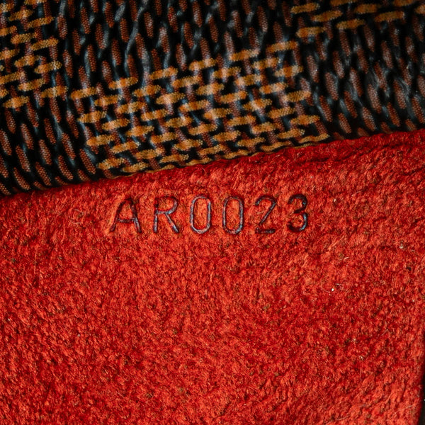 ルイ ヴィトン ダミエ サリア オリゾンタル ハンドバッグ N51282 ブラウン PVC レザー レディース LOUIS VUITTON 【中古】