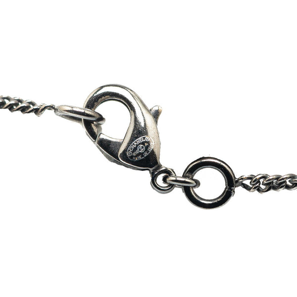 シャネル ココマーク フェイクパール ビジュー ネックレス ブラック メタル レディース CHANEL 【中古】