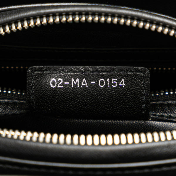 ディオール レディディオール ハンドバッグ ショルダーバッグ 2WAY ブラック ホワイト スパンコール レザー レディース Dior 【中古】