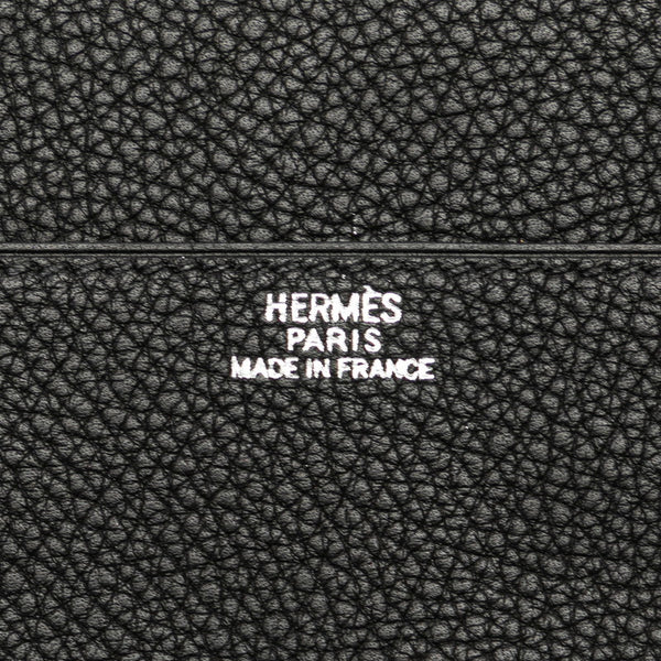 エルメス ドゴンMM 札入れ カードケース ブラック トゴ メンズ HERMES 【中古】