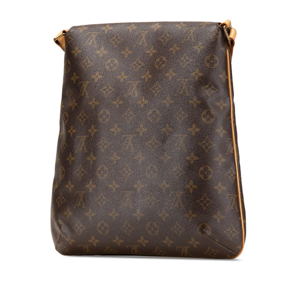 ルイ ヴィトン モノグラム ミュゼット 斜め掛け ショルダーバッグ M51256 ブラウン PVC レザー レディース LOUIS VUITTON 【中古】