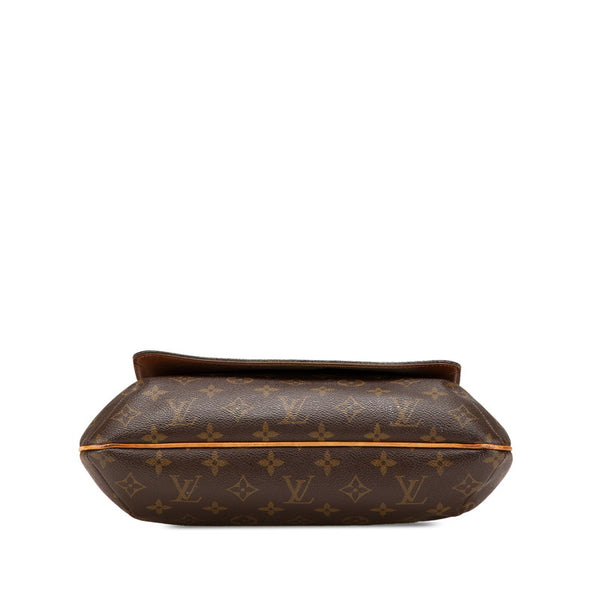 ルイ ヴィトン モノグラム ミュゼット 斜め掛け ショルダーバッグ M51256 ブラウン PVC レザー レディース LOUIS VUITTON 【中古】