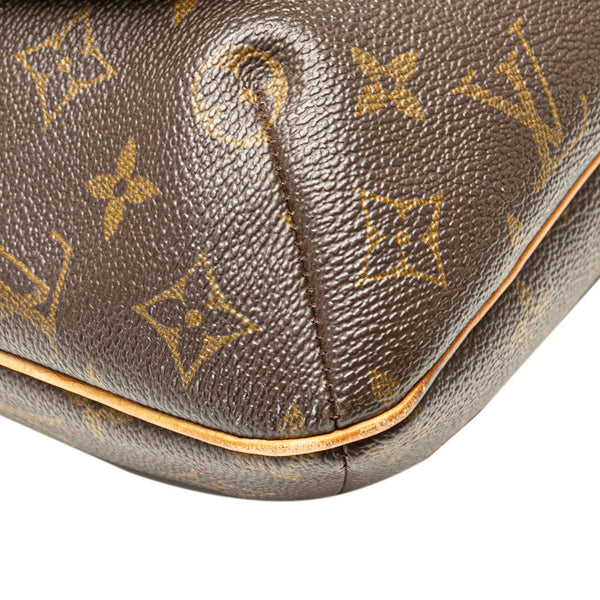 ルイ ヴィトン モノグラム ミュゼット 斜め掛け ショルダーバッグ M51256 ブラウン PVC レザー レディース LOUIS VUITTON 【中古】