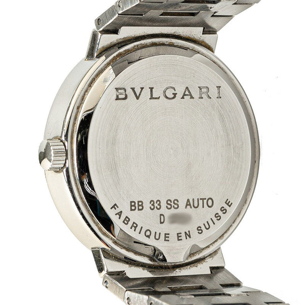 ブルガリ ブルガリブルガリ 腕時計 BB33SS 自動巻き ブラック文字盤 ステンレススチール メンズ BVLGARI 【中古】
