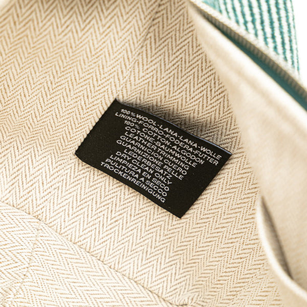 エルメス ブリッドアブラック オ カレ PM ハンドバッグ ポーチ ヴェールフォレ グリーン系 トワルアッシュ レディース HERMES 【中古】