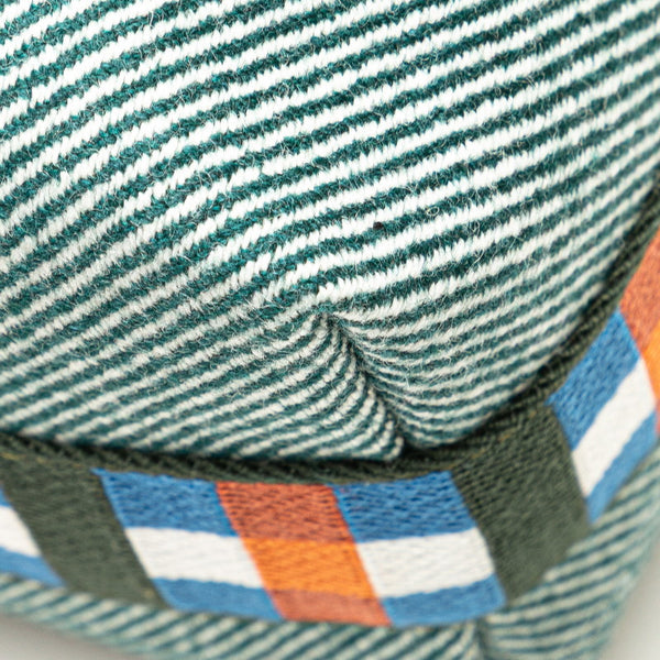 エルメス ブリッドアブラック オ カレ PM ハンドバッグ ポーチ ヴェールフォレ グリーン系 トワルアッシュ レディース HERMES 【中古】