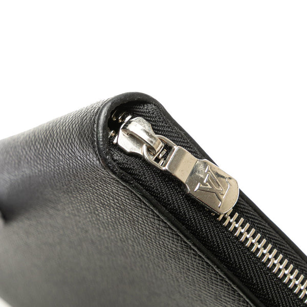 ルイ ヴィトン タイガ ジッピー オーガナイザーNM ラウンドファスナー 長財布 M30056 ブラック ノワール レザー メンズ LOUIS VUITTON 【中古】