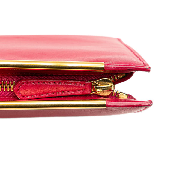 サンローラン クラッチバッグ セカンドバッグ 314527 ピンク レザー レディース SAINT LAURENT 【中古】