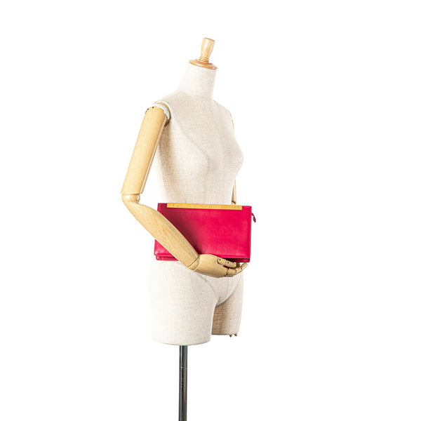 サンローラン クラッチバッグ セカンドバッグ 314527 ピンク レザー レディース SAINT LAURENT 【中古】