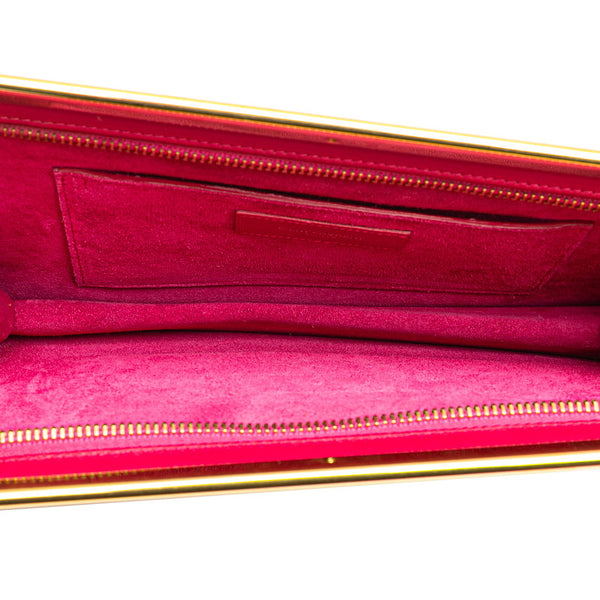 サンローラン クラッチバッグ セカンドバッグ 314527 ピンク レザー レディース SAINT LAURENT 【中古】