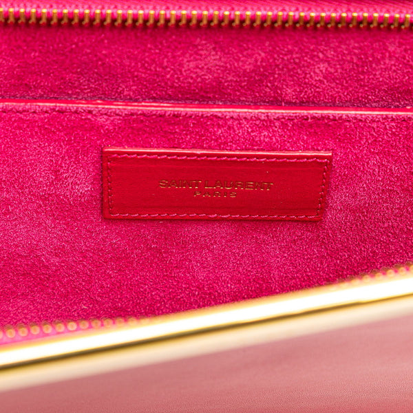 サンローラン クラッチバッグ セカンドバッグ 314527 ピンク レザー レディース SAINT LAURENT 【中古】