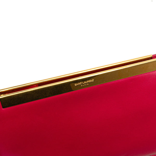 サンローラン クラッチバッグ セカンドバッグ 314527 ピンク レザー レディース SAINT LAURENT 【中古】