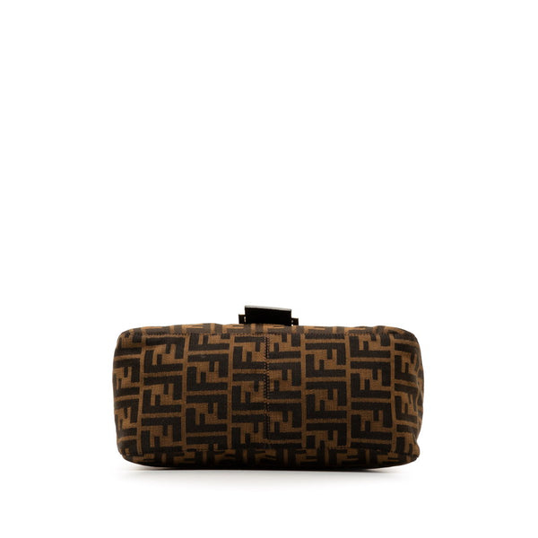 フェンディ ズッカ マンマバケット ワンショルダーバッグ 26325 ブラウン キャンバス レザー レディース FENDI 【中古】
