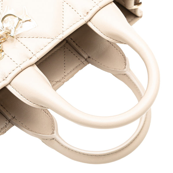ディオール マクロカナージュ ハンドバッグ ショルダーバッグ 2WAY ベージュ レザー レディース Dior 【中古】