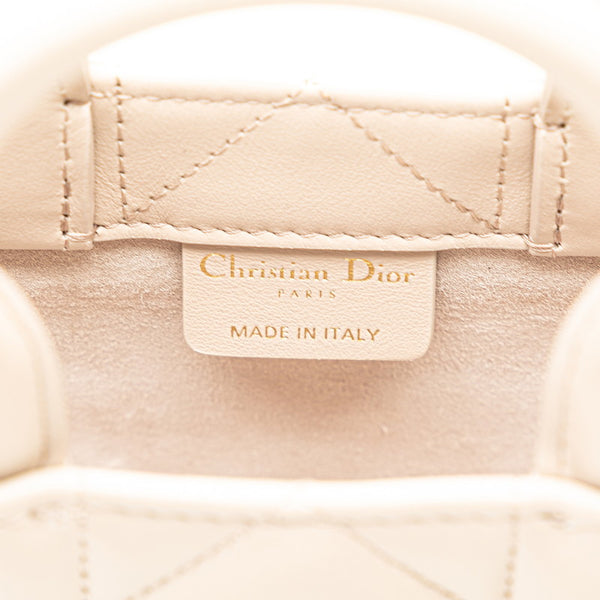 ディオール マクロカナージュ ハンドバッグ ショルダーバッグ 2WAY ベージュ レザー レディース Dior 【中古】