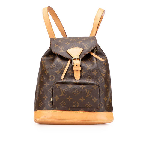ルイ ヴィトン モノグラム モンスリMM リュック バックパック M51136 ブラウン PVC レザー レディース LOUIS VUITTON 【中古】